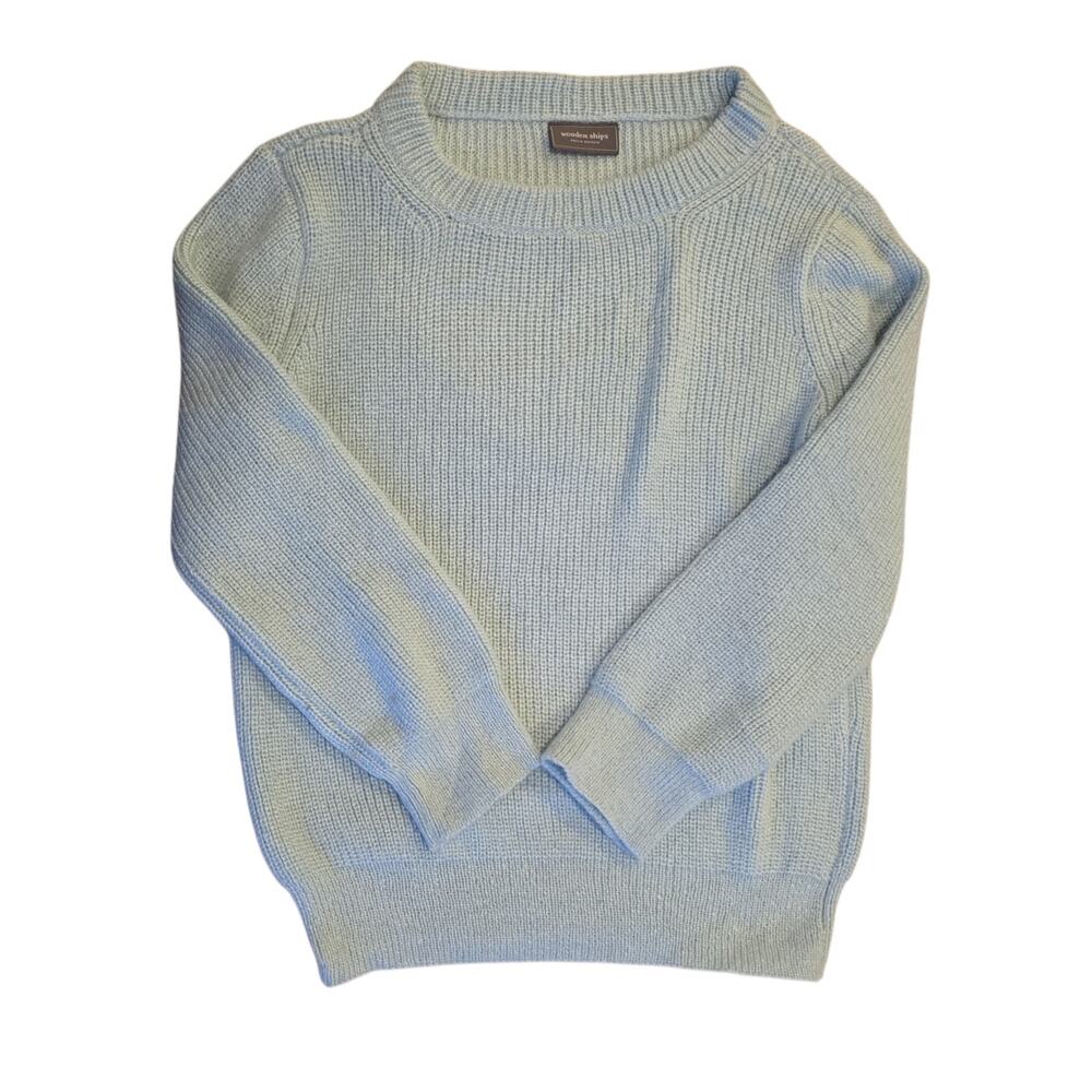Wooden Ships Crew Neck Robin's egg blue Sweater women's S/M